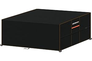 HEIMUNI Copertura per Mobili da Giardino 200x150x74cm Copertura Tavolo Esterno Copertura da Tavolo da Giardino Telo Copri Divano da Giardino Panno Oxford Impermeabile Copertura Raggi UV