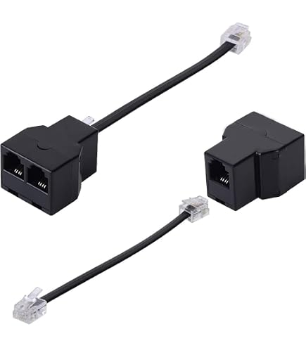 EMSea 2x ADSL Mikrofilter – BT-Stecker Auf RJ11 & BT-Buchse | Für Sky, TalkTalk, BT