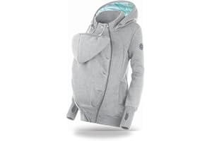 fun2bemum Damen Tragejacke für Mama & Baby Sommer Frühling Känguru Kapuze Pola