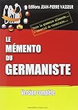 Mémento du germaniste