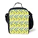 Produktbild School Supplies Modern,Watercolor Paintbrush Stylized Lemons with Murky Hazy Effects Artful Image,Forest Green Yellow for Girls or Boys Washable