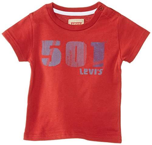 Levi's Baby Boys 0-24m N91046A T-Shirt, Red, 3 Years (Manufacturer Size:36 Months)