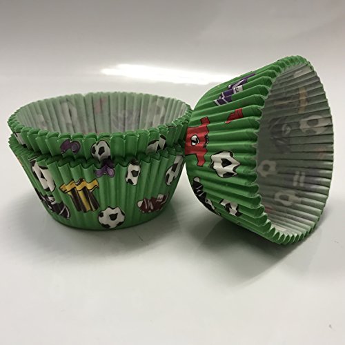 Städter Papierbackform für Muffins, Fußball, maxi, Boden Ø 5 cm, Höhe 3,2 cm 50 Stück - 2