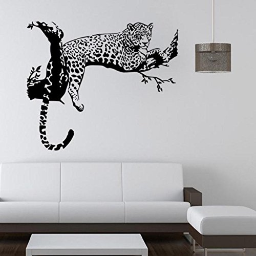Tonsee Wandsticker Leopard Wohnzimmer Schlafzimmer Dekoration herausnehmbare Poster Tapete - 2