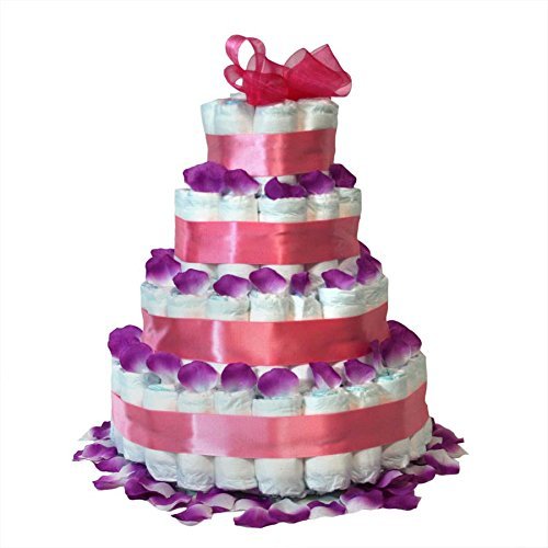 Tarta de pañales niña Dodot - Maxi rosa - Mil Cestas