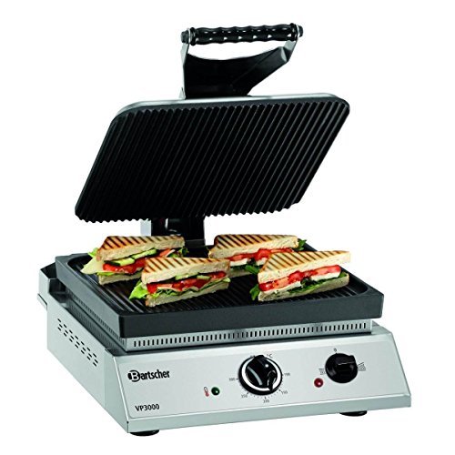 Preisvergleich Produktbild Bartscher Kontaktgrill Gusseisen gerillt