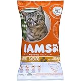 Iams Adult Trockenfutter mit viel Huhn (für erwachsene Katzen), Probiergröße, Einzelbeutel, 100 g