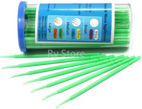 S / M / L Disposable Micro Brush Swab Applicators Eyelash Extension 100ps Choose (L 3.0mm) by RY