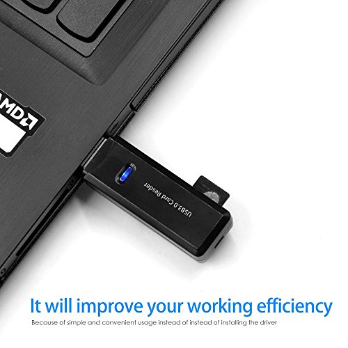 Kartenleser, 2-in-1 USB 3.0 Kartenleser Kartenlesegerät mit zwei TF/SD Kartenslots für SDHC/SDXC and microSDHC/microSDXC cards - 8