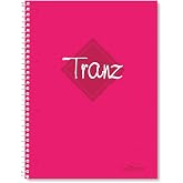 L&eacute; Color 2012095/1 Tranz PP Kapak, 1.hamur kağıt Spiralli defter, Pembe