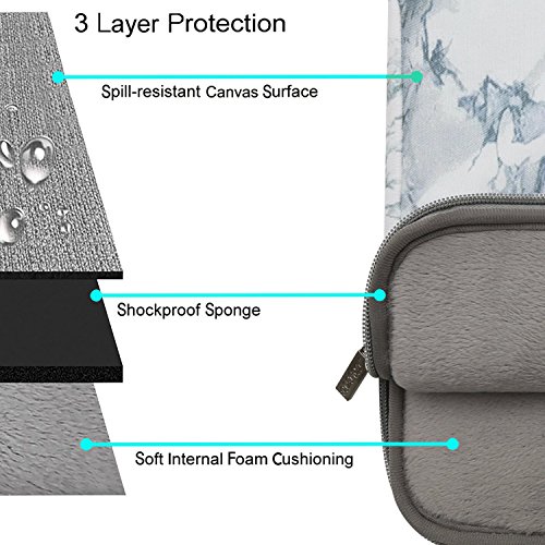 MOSISO Notebooktasche f  r 13-13 3 Zoll MacBook Pro  MacBook Air  Notebook Computer  Laptop Schultertasche Sleeve H  lle Segeltuch Gewebe Marmor Muste