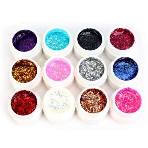 Davidsonne UV Gel 12 x 5ml Set Color Mischung Farbgel Nagel Nail Art künstliche Nagel Nagelstudio Nägeln Nagelgel Colorgel Deko Design