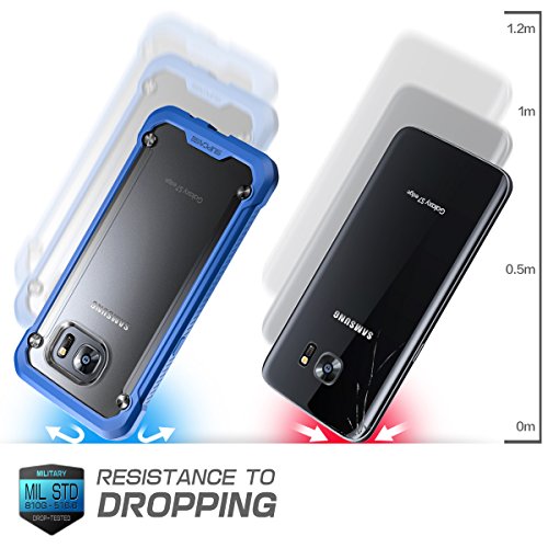 Supcase Carcasa para Samsung Galaxy S7 Edge 2016  Funda cubierta protectora Unicorn Beetle serie Premium Hybrid  Frost Blue 