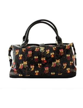 Eule Wachstuch Schulter Tasche Frauen Tasche