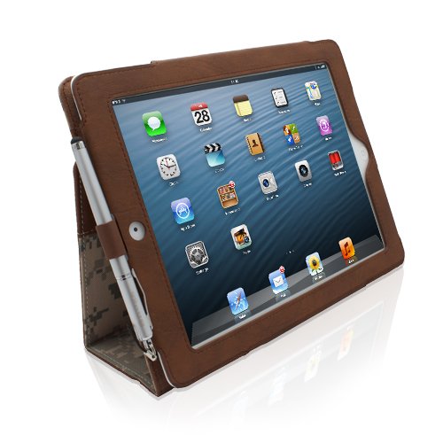 iPad 4 und 3 Hülle (Camouflage ), Snugg – Smart Case mit lebenslanger Garantie + Sleep / Wake Funktion - 4