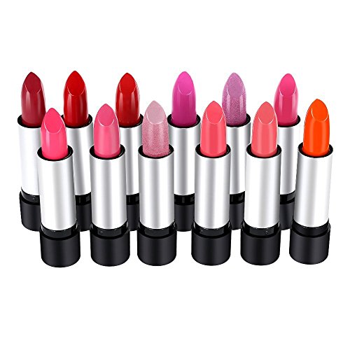 Anself 12st/Set Glossy The Balm Lip Rouge leicht zu tragen Lippenstift 12 Farben Fashion Frauen Sch?nheit Make-up - 2