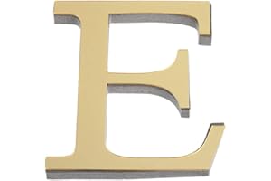 DINGLONG Lettres Miroir Adhésif, 3D DIY Lettre Alphabet Décoratives, 26 Lettres DIY 3D Miroir Acrylique Mur Autocollant, Alphabet Miroir - Hauteur 10 cm Home Decor