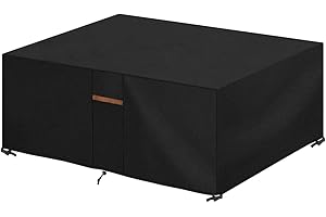‎SANGLORY SanGlory Gartentisch Abdeckung 600D Oxford Schutzhülle für Gartenmöbel, Wasserdichtes Gartentischabdeckungen, Outdoor Abdeckplane für Gartensofa und Möbelsets, Rechteckig (230x165x80cm)