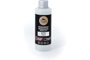 SOFOLK DEPUIS 1989 Sofolk - Peinture cuir/similicuir - Recoloration pour cuir endommagé, rayé, décoloré - Volant de voiture, siège de voiture, canapé, chaussures - 125 ml - 01-BLACK
