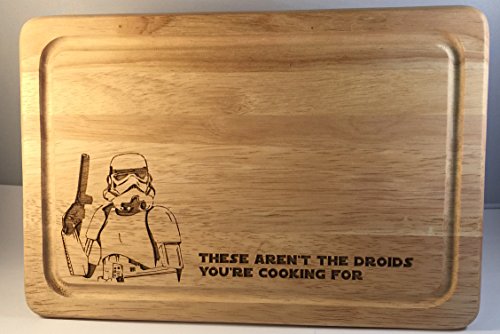 Star Wars inspiriert „Diese nicht die Droids Sie kochen für“ Holz, Schneidebrett Schneiden, Käseplatten. - 2
