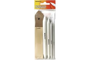 Mungyo Oil Pastel Blending Stumps and Sandpaper Set for Professional Pastel Drawing