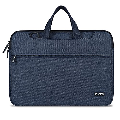 Plemo 13 – 13,5 Zoll Laptop Tasche mit Schultergurt, Hülle Tasche Aktentasche für Laptops / MacBook / Notebook, Dunkelblau - 6