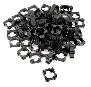 ERH India (50 Pcs) 18650 Lithium Battery Cell Holder, Plastic Li-ion Battery Pack Bracket Safety Spacer Radiating Shell Storage Bracket Battery Holder for Cell Spacer