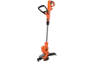 BLACK+DECKER Electric Strimmer with Automatic Single Line Feed, 55W, 240V, Cutting Width 30cm,BESTA530-GB