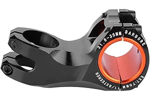 HUAIRDUM Attacco Manubrio Mountain Bike, Riser Ultraleggero Negativo 17 Gradi in Lega di alunimium Attacco Manubrio 31,8 mm Accessorio di Ricambio per Mountain Bike con Impugnatura da