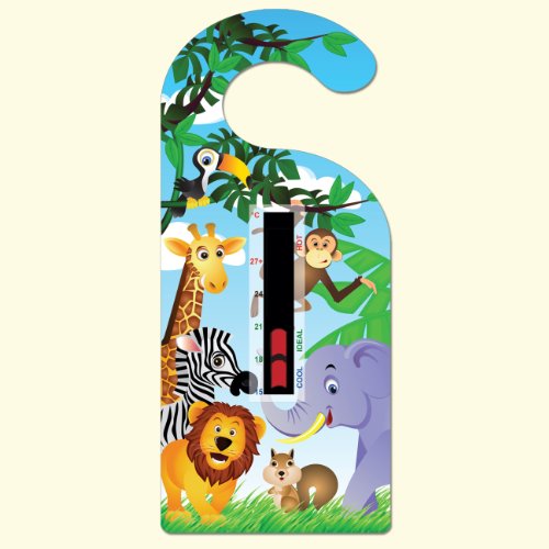 Jungle Hanger Nursery Room Safety Temperature Thermometer With New Moving Line Technology