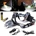 Produktbild 2000LM CREE T6 LED Stirnlampe Fahrad Front Motorrad Lampe Scheinwerfer Scheinwerfer Camping Hiking Licht + Akku18650 Wiederaufladbare Batterie + USB-Kabel + Kfz-Ladegerät LD418