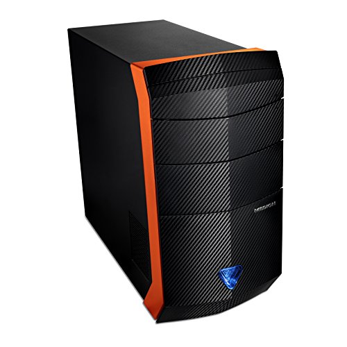 Medion P5369I Erazer Desktop PC (Intel Core i7-6700, NVIDIA GeForce GTX 1070 Founders Edition Grafikkarte, 8GB GDDR5 Speicher, 1TB HDD Festplatte, HDMI-Audio-/Video-Ausgang, Win 10 Home) schwarz - 2
