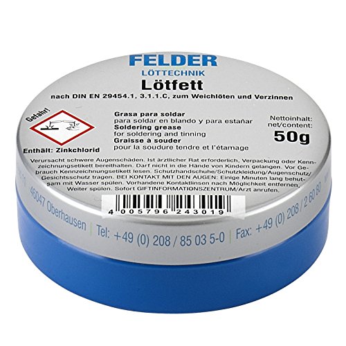 FELDER Lötfett Lötmittel Solder Paste Löt Fett Lötpaste Dose 50g