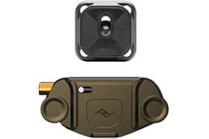 Peak Design Clip de caméra de capture V3 Kelp avec plaque, tient DSLR, corps compact et vise et déclenche, sûr, stable et accessible, se fixe aux sangles et aux ceintures, libération rapide, capacité
