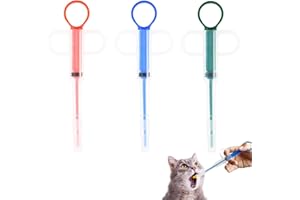 SULIUDAJI 3 Stück Tabletteneingeber Katze,Haustier Pille Shooter,Tablettengeber für Katzen,Hund Pille Shooter,Tablet Feeder Krankenpflege Pusher Shooter Pills Feeder für Katzen Kleine Hunde tabletteneingeber