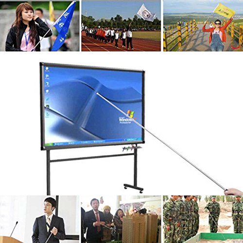 KING DO WAY Edelstahl 2M Skalierbar Flaggenstock Fahnenmast ?Flagge Fahnenstange soft Halt Der Tag der Deutschen Einheit Carnival Party Flaggenmast in Farbe zufaellig versendet 2M - 5