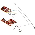 Super Debug 4CH 27MHZ Remote Transmitter and Receiver Board with Antenna DIY RC Car Robot (Red, Black)