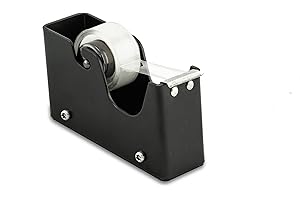 KORNET & HAHN 1971 Kornet & Hahn Luxury Line - Dispensador de cinta adhesiva (metal, 800 gramos, base antideslizante), color negro mate