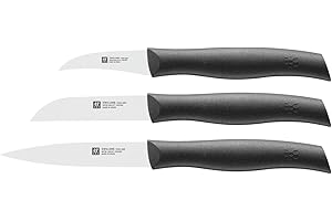 Zwilling 38737-000-0 Twin Grip Set Coltelli, 3 Pezzi, Nero