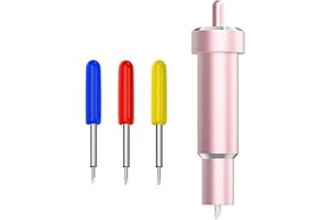 VIKDOOK Fine Point Cut Blade Deep Cut Blade and Housing Replacement Cutting Blade for Card Stock Vinyl Compatible with Cutting Maker Machine Explore 1/2 Air One