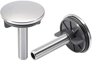 Schläfer | 440810 - Hahnlochdeckel aus Messing Ø 50 mm, Verchromt, Chrom Hahnlochstopfen Deckrosette, Lochabdeckung Schwere für Waschbecken/Bidet, Hahnlochstopfen 50mm, 2 Stück