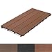 Produktbild casa pura® WPC Terrassenfliesen Prestige | Klick Fliese in Holz Optik | einzeln oder im Set | 60x30 cm | hellbraun (11 Stück / 2 m²)