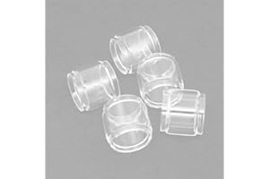 RUIYITECH 5PCS Spare Bubble Glass Tubes for Hellvape MD RTA Replacement Glass Cup Clear