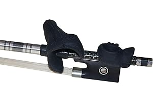 BBTISG Violin Bow Grip Corrector, All Size Silicone Violin Bow Grip Violin Bow Holder Grip Corrector Viola Bow Teaching Aid Violin Bow Grip Accessory (Black)