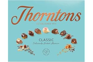 Thorntons Classic Chocolate Gift Box, Christmas Gifts, Assorted White, Milk and Dark Chocolates, 449 g
