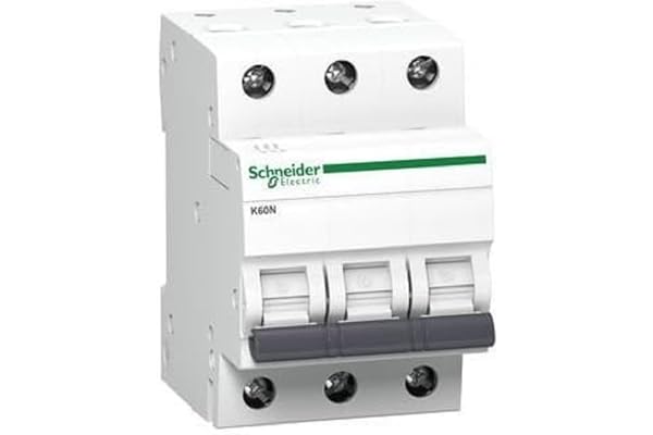 Schneider A9K02320 skyddsbrytare K60N 3P, 20A, C egenskaper, 6 kA