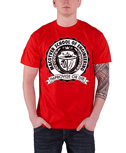 MacGyver Officially Licensed "It" T-Shirt - Red Crewneck Tee For Fans - View #4