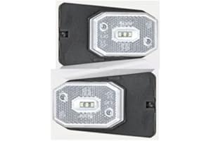 ORSMAN Éclairage de contour avec support LED Blanc 1 lot = 2 pièces Pour remorque/camion/véhicule utilitaire/caravane/trailer