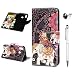 Produktbild Huawei P Smart+ Handyhülle Huawei P Smart Plus Hülle Case Malen Muster Leder Tasche Flipcase Cover Silikon Schutzhülle Handytasche Skin Ständer Klapphülle Schale Bumper Magnetverschluss Deckel-Elefant