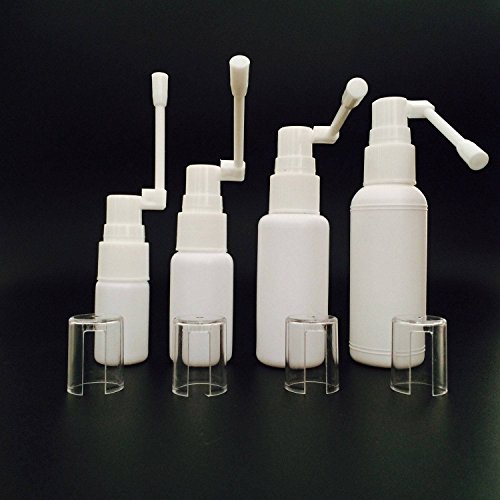 Drillpro 10 / 15 / 20 / 30 / 50 / 100ml Empty Rotation Plastic Nasal Pump Spray Bottle Mist Nose Wholesale White 20ml
